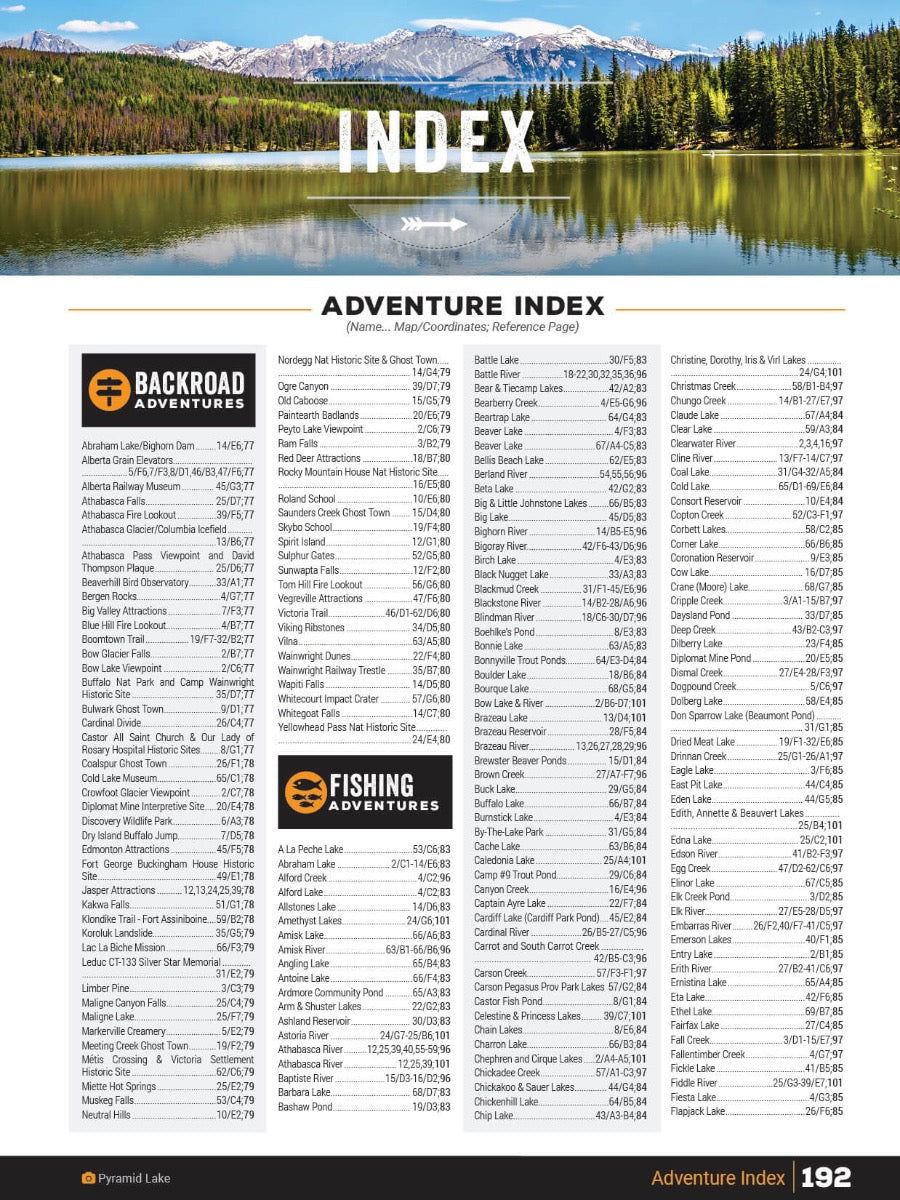 Central Alberta Backroad Mapbook